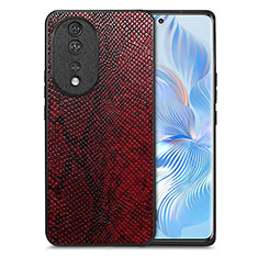 Handyhülle Hülle Luxus Leder Schutzhülle S02D für Huawei Honor 80 5G Rot