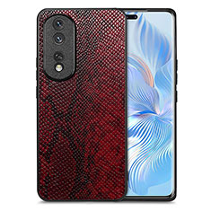 Handyhülle Hülle Luxus Leder Schutzhülle S02D für Huawei Honor 80 Pro Flat 5G Rot