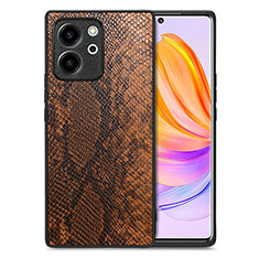 Handyhülle Hülle Luxus Leder Schutzhülle S02D für Huawei Honor 80 SE 5G Braun