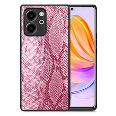 Handyhülle Hülle Luxus Leder Schutzhülle S02D für Huawei Honor 80 SE 5G Rosa