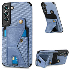 Handyhülle Hülle Luxus Leder Schutzhülle S02D für Samsung Galaxy S24 5G Blau