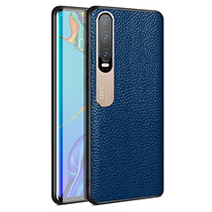 Handyhülle Hülle Luxus Leder Schutzhülle S03 für Huawei P30 Blau