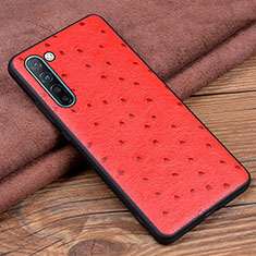 Handyhülle Hülle Luxus Leder Schutzhülle S03 für Oppo F15 Rot