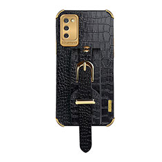 Handyhülle Hülle Luxus Leder Schutzhülle S03 für Samsung Galaxy A02s Schwarz