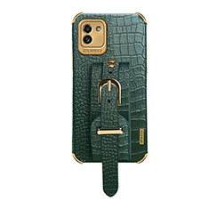Handyhülle Hülle Luxus Leder Schutzhülle S03 für Samsung Galaxy A03 Grün