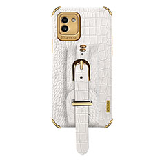 Handyhülle Hülle Luxus Leder Schutzhülle S03 für Samsung Galaxy A03 Weiß