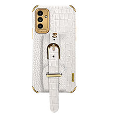 Handyhülle Hülle Luxus Leder Schutzhülle S03 für Samsung Galaxy A04s Weiß