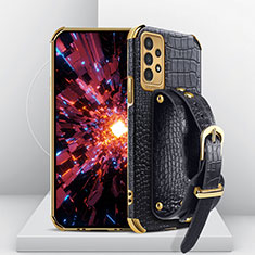 Handyhülle Hülle Luxus Leder Schutzhülle S03 für Samsung Galaxy A13 4G Schwarz