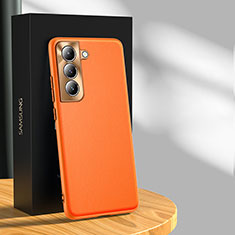 Handyhülle Hülle Luxus Leder Schutzhülle S03 für Samsung Galaxy S21 FE 5G Orange