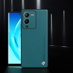 Handyhülle Hülle Luxus Leder Schutzhülle S03 für Vivo V25 Pro 5G Cyan