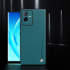 Handyhülle Hülle Luxus Leder Schutzhülle S03 für Vivo Y73t Cyan