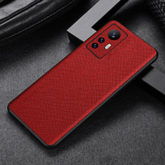 Handyhülle Hülle Luxus Leder Schutzhülle S03 für Xiaomi Mi 12 Pro 5G Rot