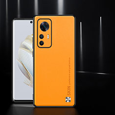 Handyhülle Hülle Luxus Leder Schutzhülle S03 für Xiaomi Mi 12T 5G Orange