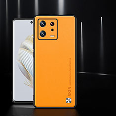Handyhülle Hülle Luxus Leder Schutzhülle S03 für Xiaomi Mi 13 5G Orange