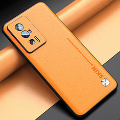 Handyhülle Hülle Luxus Leder Schutzhülle S03 für Xiaomi Poco F5 Pro 5G Orange