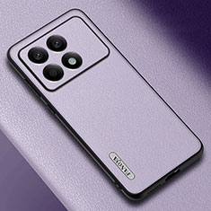 Handyhülle Hülle Luxus Leder Schutzhülle S03 für Xiaomi Redmi K70 Pro 5G Helles Lila