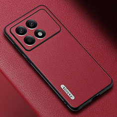 Handyhülle Hülle Luxus Leder Schutzhülle S03 für Xiaomi Redmi K70 Pro 5G Rot