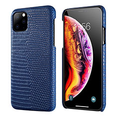 Handyhülle Hülle Luxus Leder Schutzhülle S04 für Apple iPhone 11 Pro Max Blau