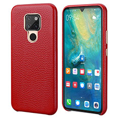 Handyhülle Hülle Luxus Leder Schutzhülle S04 für Huawei Mate 20 Rot