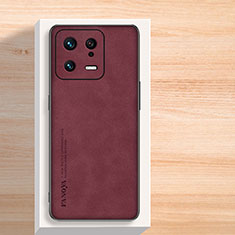 Handyhülle Hülle Luxus Leder Schutzhülle S04 für Xiaomi Mi 13 Pro 5G Rot