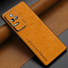 Handyhülle Hülle Luxus Leder Schutzhülle S04 für Xiaomi Redmi K50 5G Orange