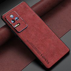 Handyhülle Hülle Luxus Leder Schutzhülle S04 für Xiaomi Redmi K50 5G Rot