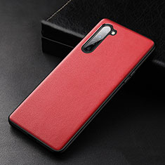 Handyhülle Hülle Luxus Leder Schutzhülle S05 für Oppo F15 Rot