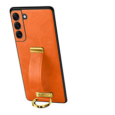 Handyhülle Hülle Luxus Leder Schutzhülle S05 für Samsung Galaxy S23 5G Orange