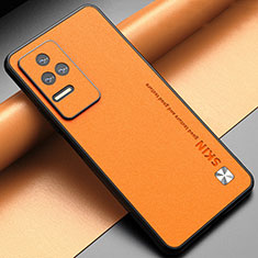 Handyhülle Hülle Luxus Leder Schutzhülle S05 für Xiaomi Redmi K50 5G Orange