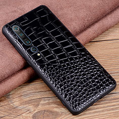 Handyhülle Hülle Luxus Leder Schutzhülle S06 für Xiaomi Mi 10 Pro Schwarz