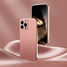 Handyhülle Hülle Luxus Leder Schutzhülle S07 für Apple iPhone 14 Pro Max Rosegold