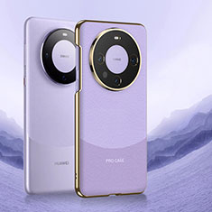 Handyhülle Hülle Luxus Leder Schutzhülle S08 für Huawei Mate 60 Pro Violett