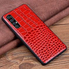 Handyhülle Hülle Luxus Leder Schutzhülle S08 für Oppo Reno3 Pro Rot