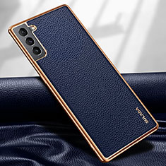 Handyhülle Hülle Luxus Leder Schutzhülle S09 für Samsung Galaxy S23 Plus 5G Blau