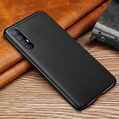 Handyhülle Hülle Luxus Leder Schutzhülle S10 für Oppo Reno3 Pro Schwarz