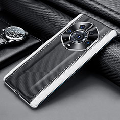 Handyhülle Hülle Luxus Leder Schutzhülle ST3 für Huawei Honor Magic3 Pro+ Plus 5G Weiß