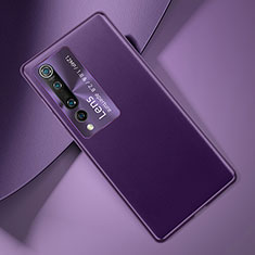 Handyhülle Hülle Luxus Leder Schutzhülle T01 für Xiaomi Mi 10 Violett