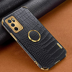 Handyhülle Hülle Luxus Leder Schutzhülle XD1 für Oppo A16 Schwarz