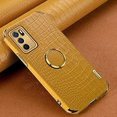 Handyhülle Hülle Luxus Leder Schutzhülle XD1 für Oppo A54s Gelb