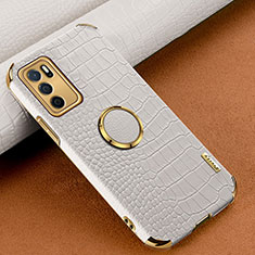 Handyhülle Hülle Luxus Leder Schutzhülle XD1 für Oppo A54s Weiß