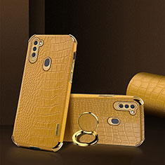 Handyhülle Hülle Luxus Leder Schutzhülle XD1 für Samsung Galaxy A11 Gelb