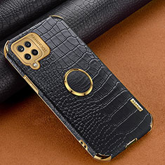 Handyhülle Hülle Luxus Leder Schutzhülle XD1 für Samsung Galaxy F12 Schwarz