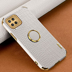 Handyhülle Hülle Luxus Leder Schutzhülle XD1 für Samsung Galaxy M32 4G Weiß
