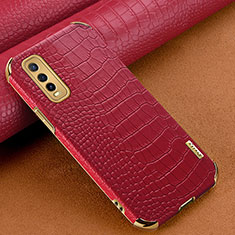 Handyhülle Hülle Luxus Leder Schutzhülle XD1 für Vivo iQOO U1 Rot