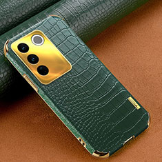 Handyhülle Hülle Luxus Leder Schutzhülle XD1 für Vivo V27 Pro 5G Grün
