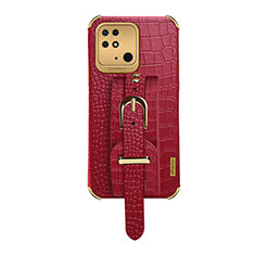 Handyhülle Hülle Luxus Leder Schutzhülle XD1 für Xiaomi Redmi 10 India Rot