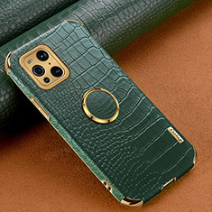 Handyhülle Hülle Luxus Leder Schutzhülle XD2 für Oppo Find X3 5G Grün