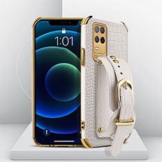 Handyhülle Hülle Luxus Leder Schutzhülle XD2 für Realme 8 4G Weiß