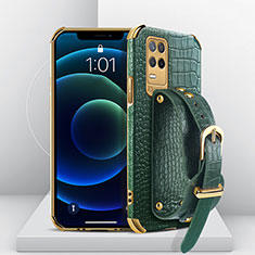 Handyhülle Hülle Luxus Leder Schutzhülle XD2 für Realme 8 Pro Grün