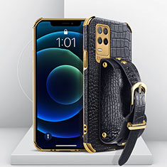 Handyhülle Hülle Luxus Leder Schutzhülle XD2 für Realme 8 Pro Schwarz